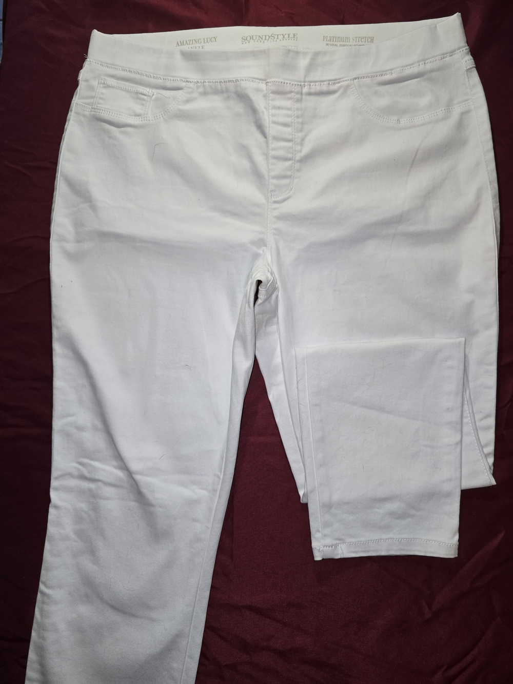 Sound Style White Women’s Jeggings - Stretch Pull-On Style